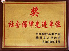 2000年榆社縣社會保障先進(jìn)單位